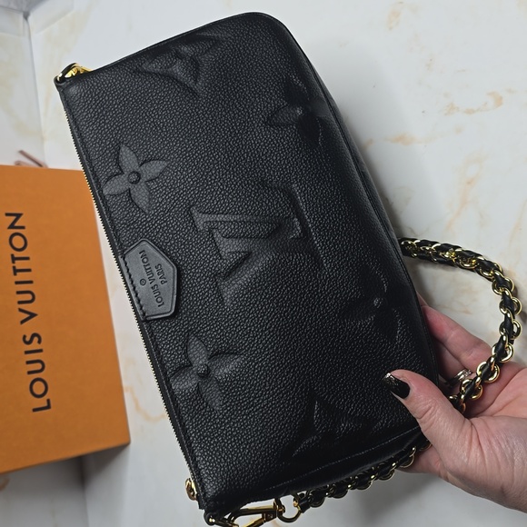 Louis Vuitton Multi Pochette black Monogram Empreinte Noir Large - Picture 4 of 16